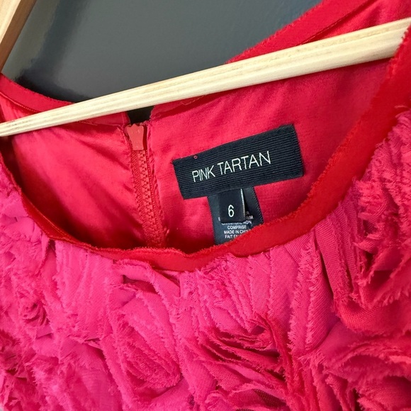 Pink Tartan elevates 3D Rosette Dress - size 6 in very very good cond Vivid! - Picture 4 of 13